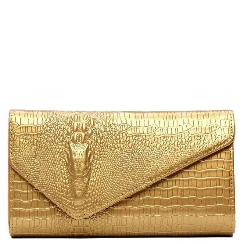 KIMLUD, European America Fashion Silver Women's Bag Luxury Shoulder Bags Travel Crossbody Bags for Woman 2024 New Chain Handbags Purses, golden 2, KIMLUD APPAREL - Womens Clothes