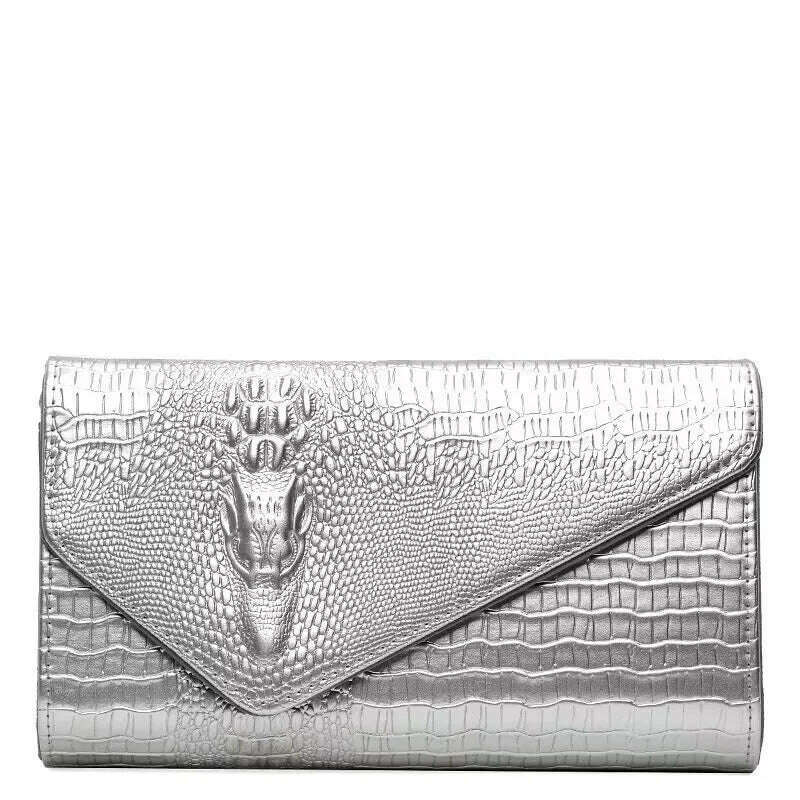 KIMLUD, European America Fashion Silver Women's Bag Luxury Shoulder Bags Travel Crossbody Bags for Woman 2024 New Chain Handbags Purses, silver, KIMLUD APPAREL - Womens Clothes