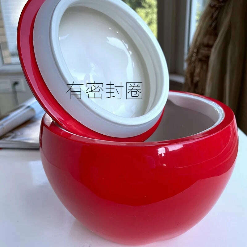 KIMLUD, European-Style Ceramic Pot Safe Apple Sealed Jar Candy Storage Storage Jar Entry Luxury Home Decoration Ornaments, KIMLUD Womens Clothes
