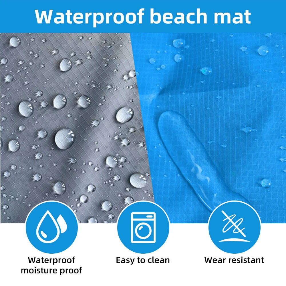 KIMLUD, Extra Large Waterproof Beach Mat Portable Outdoor Camping Mat Blanket Folding Camping Mattress Lightweight Camping Picnic Mat, KIMLUD Womens Clothes