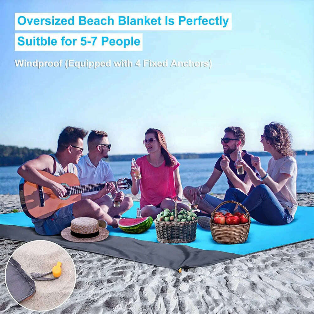 KIMLUD, Extra Large Waterproof Beach Mat Portable Outdoor Camping Mat Blanket Folding Camping Mattress Lightweight Camping Picnic Mat, KIMLUD Womens Clothes