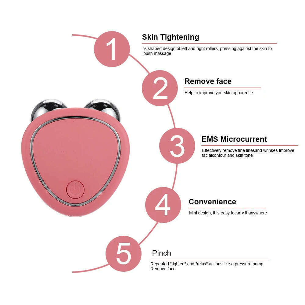 KIMLUD, Face Firming Machine Face Lifting Massager Microcurrent Rollers Rejuvenation Beauty Rechargeable Face Anti-wrinkle anti-ageing, KIMLUD Womens Clothes