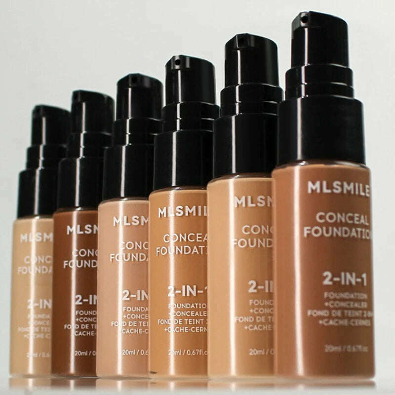 Face Foundation Cream Oil-Control Matte BBCream Waterproof Lasting Concealer Liquid Full Coverage Matte Base Professional Makeup - KIMLUD