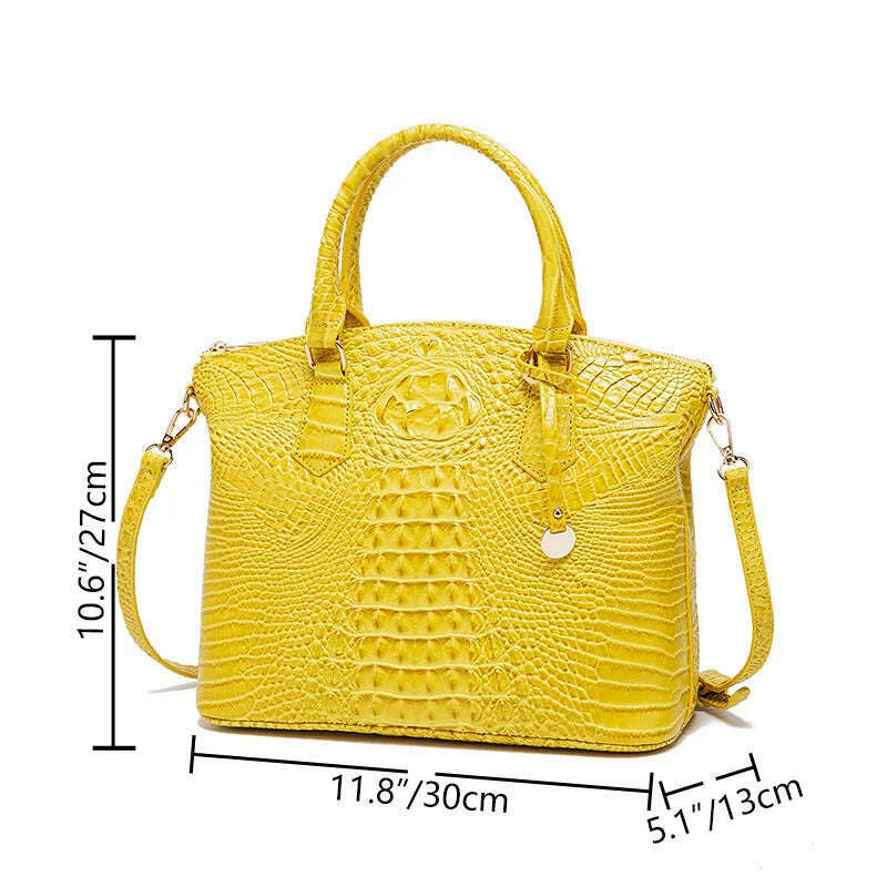 KIMLUD, Fashion Colorful Alligator Women Handbags Designer Retro Crocodile Pattern Tote Bag Luxury Pu Leather Shoulder Crossbody Bags, KIMLUD Womens Clothes