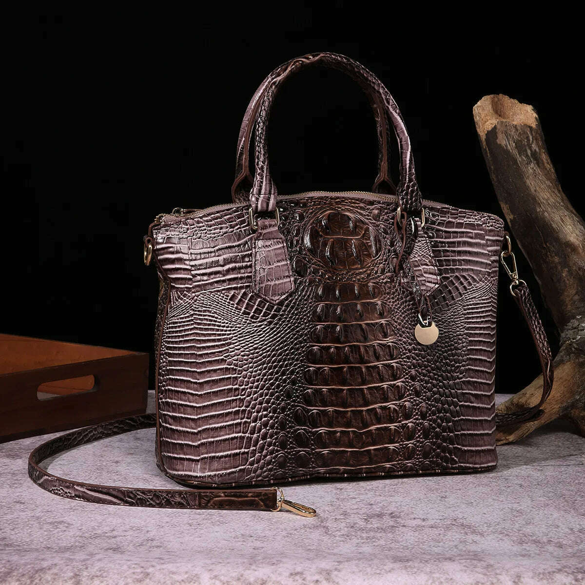 Fashion Colorful Alligator Women Handbags Designer Retro Crocodile Pattern Tote Bag Luxury Pu Leather Shoulder Crossbody Bags - KIMLUD