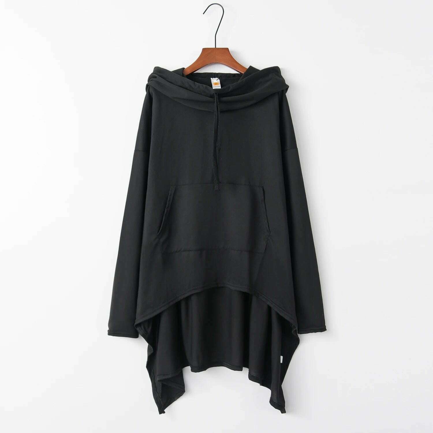 Fashion Trends New European and N Pure Color Long Hoodie - KIMLUD