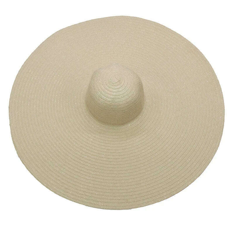 KIMLUD, foldable women oversized hat 70cm diameter large brim summer sun beach hats wholesale, KIMLUD Womens Clothes