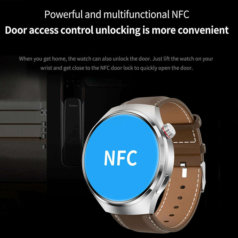 KIMLUD, For HUAWEI GT4 Pro GPS NFC Smart Watch Men 360*360 AMOLED Screen Heart rate Bluetooth Call IP68 Waterproof Man Smartwatch 2024, KIMLUD Womens Clothes