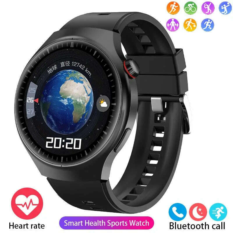 KIMLUD, For Huawei GT4 PRO Smart Watch Men Watch 4 Pro AMOLED HD Screen Sports Fitness Bluetooth Call Heart Rate SmartWatch 2024 New, Black / CHINA, KIMLUD APPAREL - Womens Clothes