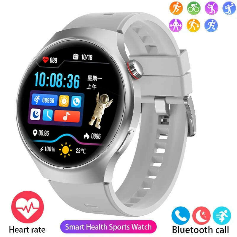 KIMLUD, For Huawei GT4 PRO Smart Watch Men Watch 4 Pro AMOLED HD Screen Sports Fitness Bluetooth Call Heart Rate SmartWatch 2024 New, Silver / CHINA, KIMLUD APPAREL - Womens Clothes