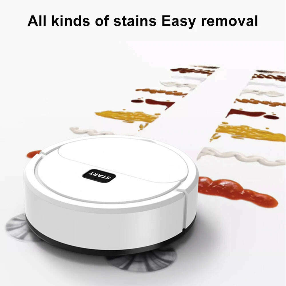 Fully Automatic Sweeping Robot Sweep Vacuum Cleaner Mopping The Floor Mini Cleaner Home Use Lazybones Intelligent 3 In1 Sweeper - KIMLUD