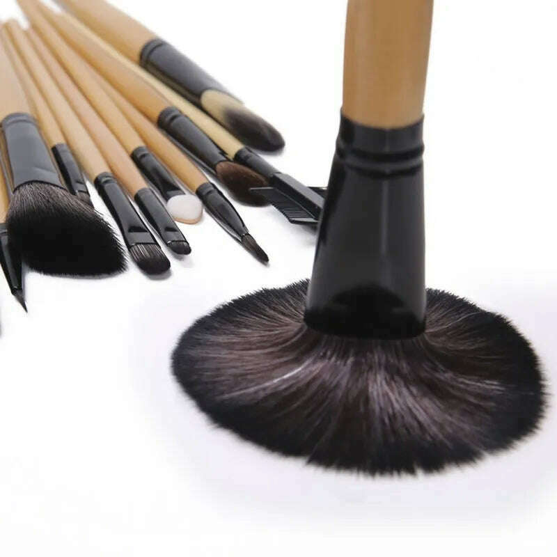 KIMLUD, Gift Bag Of  24 pcs Makeup Brush Sets Professional Cosmetics Brushes Eyebrow Powder Foundation Shadows Pinceaux Make Up Tools, KIMLUD Womens Clothes