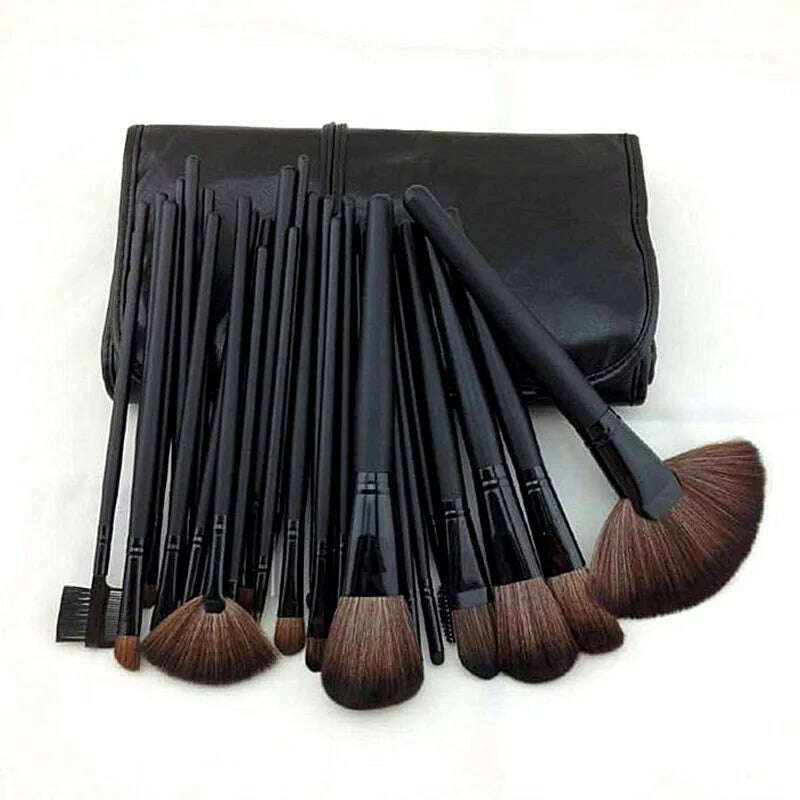 Gift Bag Of 24 pcs Makeup Brush Sets Professional Cosmetics Brushes Eyebrow Powder Foundation Shadows Pinceaux Make Up Tools - KIMLUD