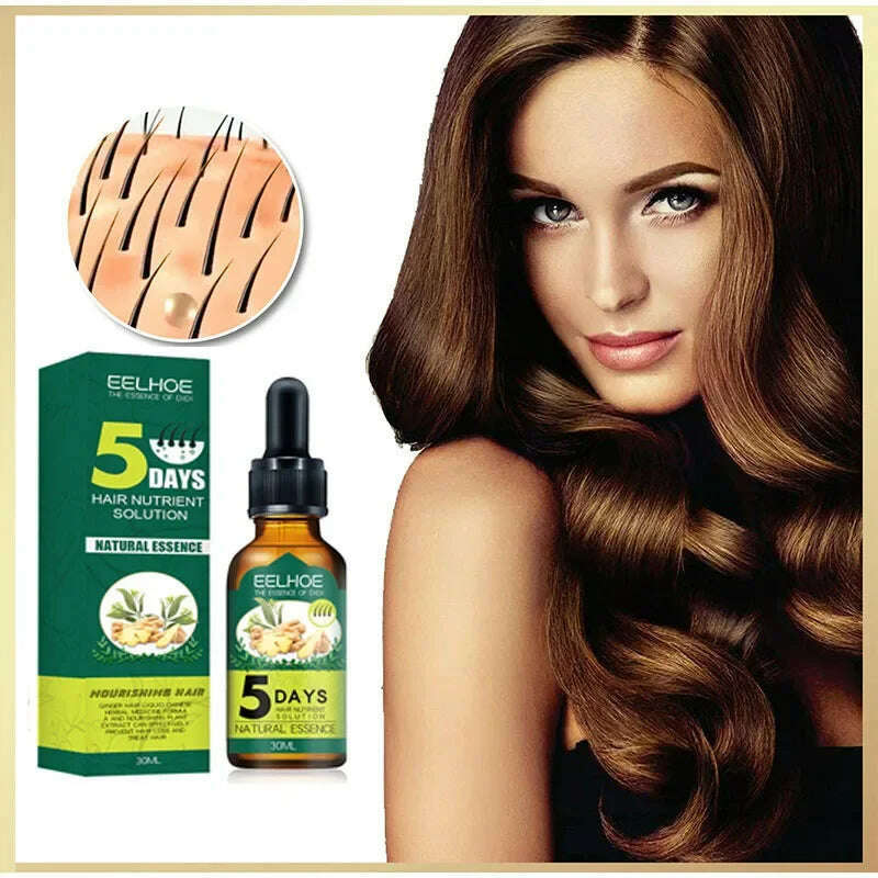 KIMLUD, Ginger Hair Care Essential Oil Hair Growth Liquid 100% Pure Natural Nourish Scalp Anti-Hair Loss Dry Scalp Treatment Product, Default Title, KIMLUD APPAREL - Womens Clothes