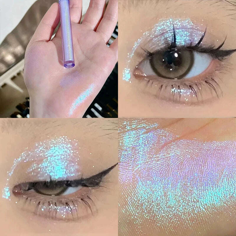 KIMLUD, Glitter Highlighter Liquid Eye Shadow Multichrome Shimmer Eyeshadow Chameleon Eye Makeup High Gloss Pearl Shiny Eye Shadow, S10, KIMLUD APPAREL - Womens Clothes