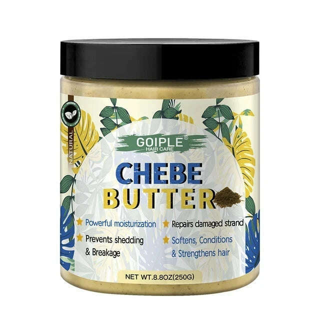 GOIPLE African Chebe Powder Repair Dry Damaged Moisturizer Strengthens Hair Regrowth Butter Mask Promote Growth Oil Scalp Care - KIMLUD