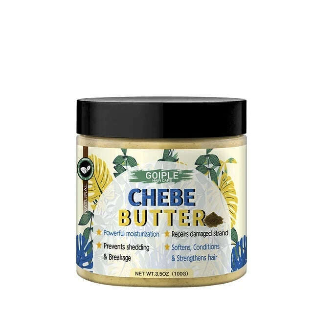 KIMLUD, GOIPLE African Chebe Powder Repair Dry Damaged Moisturizer Strengthens Hair Regrowth Butter Mask Promote Growth Oil Scalp Care, 100g chebe butter, KIMLUD APPAREL - Womens Clothes