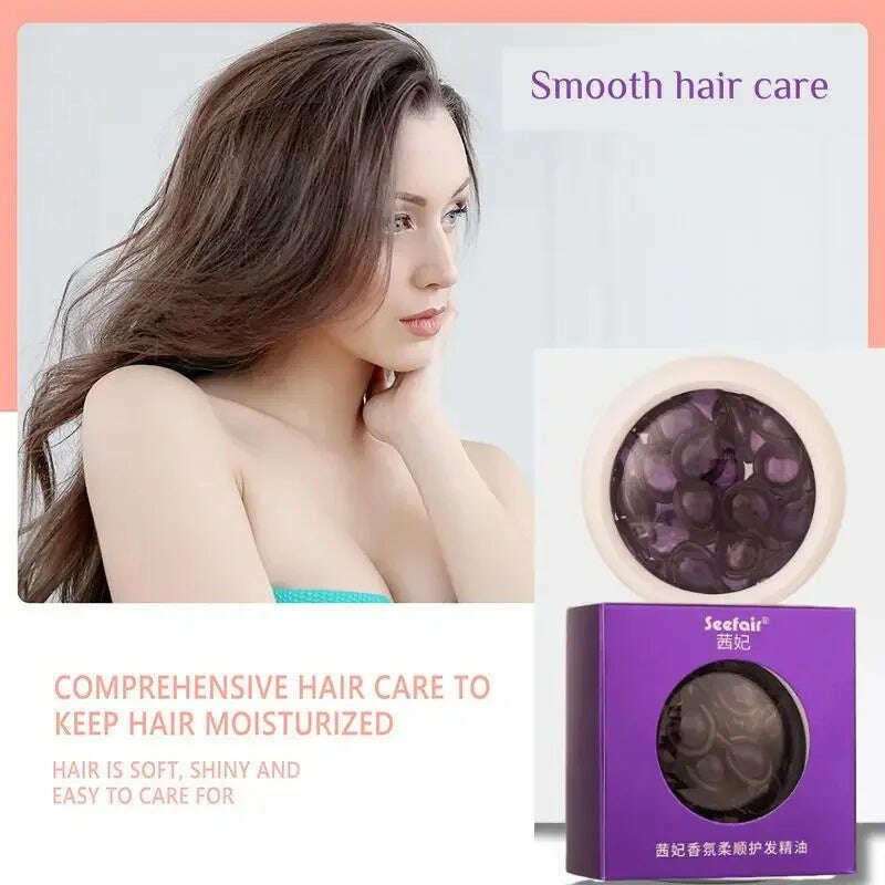 KIMLUD, Hair Capsules Repairing Maltreated Frizzy Hair Silky Moisturizing Hair Oil Smoothing Nourishin Instant Hair Care Essence Product, KIMLUD Womens Clothes