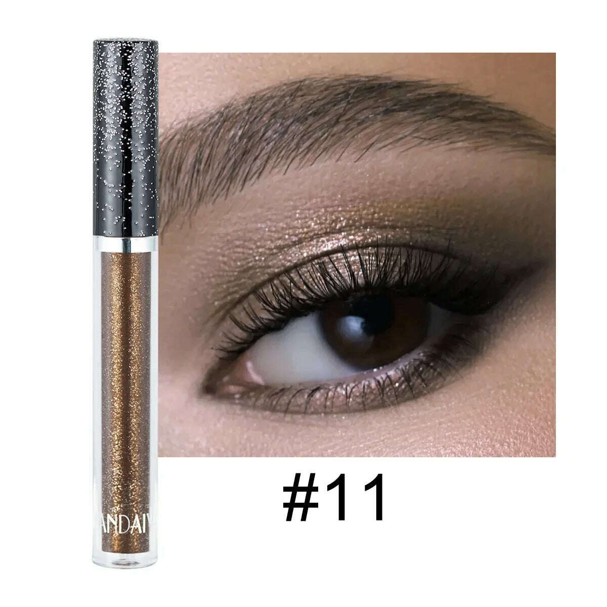 KIMLUD, HANDAIYAN Liquid Eyeshadow Metallic Diamond Shiny Eye Liner Pen Giltter Eyeshadow Palette Lasting Shimmer Brighten Cosmetics, 11, KIMLUD APPAREL - Womens Clothes