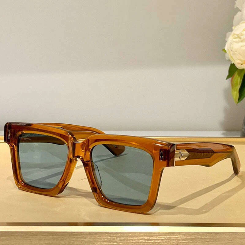 KIMLUD, handmade sunglasses high quality BELIZE Vintage men women square Acetate fashion Luxury designer outdoor UV400 Retro SUN GLASSES, KIMLUD Womens Clothes