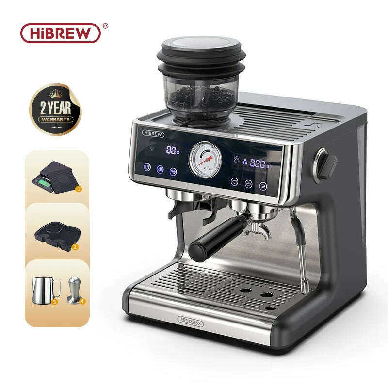 KIMLUD, HiBREW Dual Boiler System Barista Pro 20Bar Bean to Espresso Cafetera Coffee Machine with Full Kit for Cafe Hotel Restaurant H7A, H7A / CHINA / EU, KIMLUD APPAREL - Womens Clothes