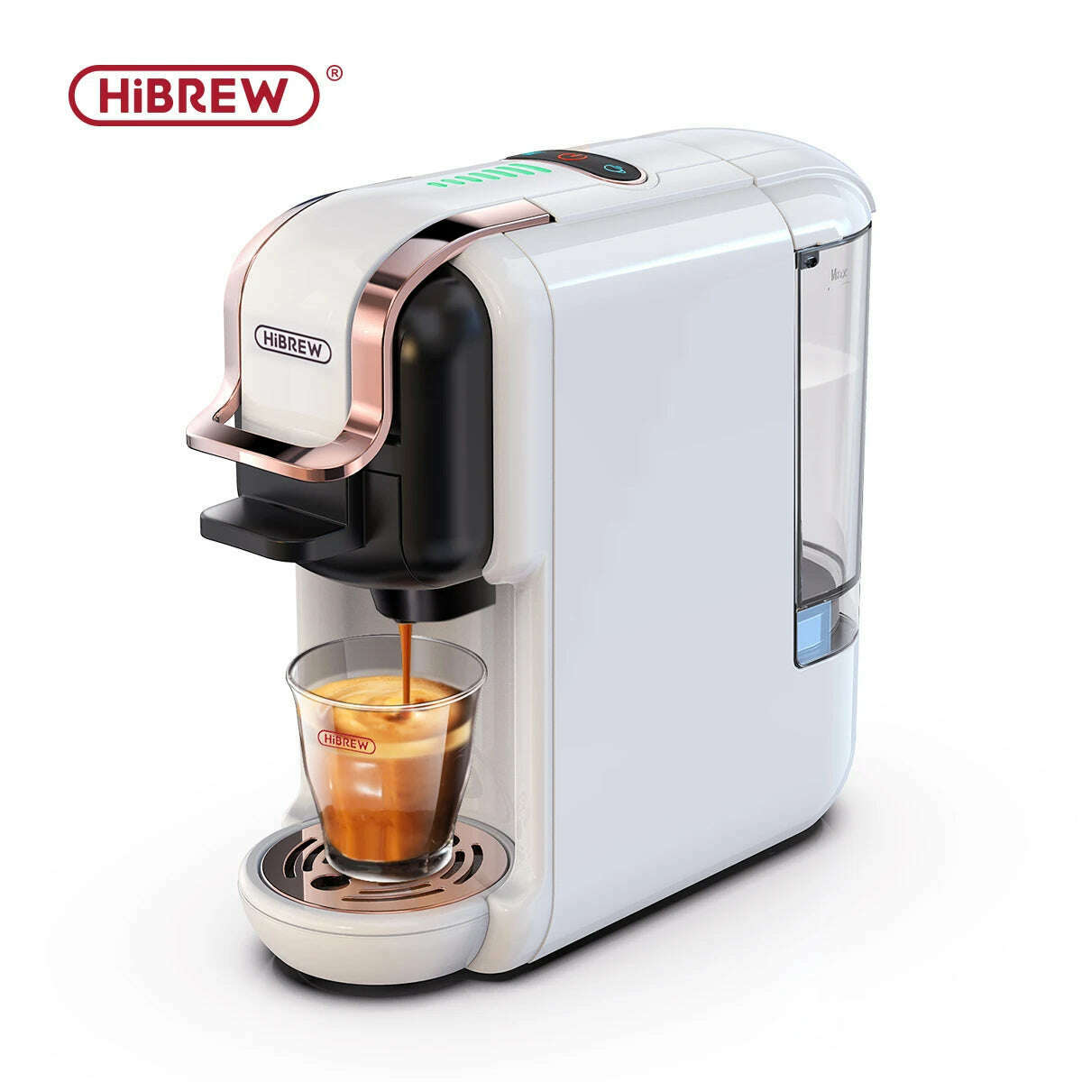 HiBREW Multiple Capsule Coffee Machine, Hot/Cold Dolce Gusto Milk Nespresso Capsule ESE Pod Ground Coffee Cafeteria 19Bar 5 in 1 - KIMLUD