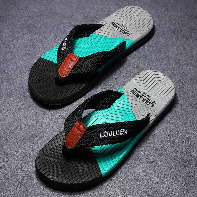 KIMLUD, High Quality Hot Sale Men Flip Flops Summer Beach Flip Flops Men Fashion Breathable Casual Beach Men Slippers Summer Outdoor, KIMLUD Womens Clothes