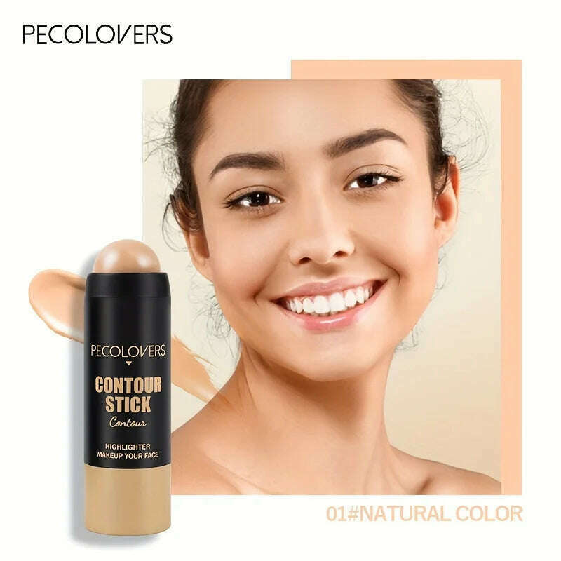 Highlighter Bronzer Stick Face Brightening Blusher Rouge Concealer Pen Long Lasting Corrector Skin Tone Nose Shadow Contouring - KIMLUD