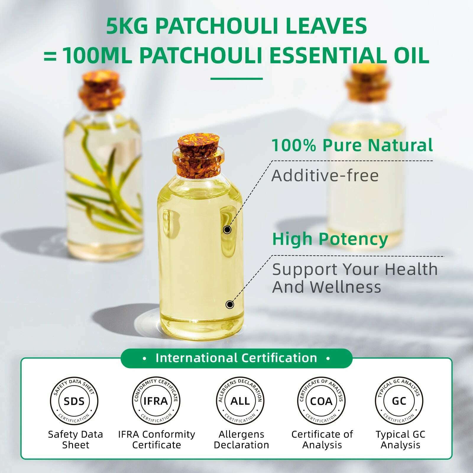 KIMLUD, HIQILI 100ML Patchouli Essential Oils,100% Pure Nature for Aromatherapy, Diffuser, Humidifier, Massage, Keep happy, Candle, KIMLUD Womens Clothes