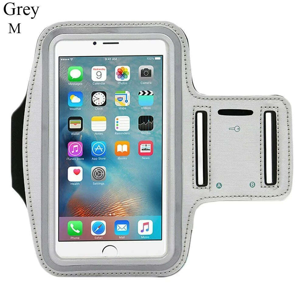 Hot 4-6.5 InchWaterproof Arms Running Bags Men Women Armbands Touch Screen Cell Phone Holder Band Phone Case Sports Accessories - KIMLUD