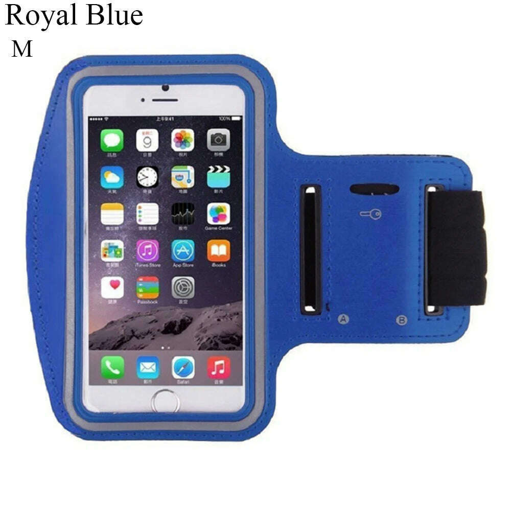 Hot 4-6.5 InchWaterproof Arms Running Bags Men Women Armbands Touch Screen Cell Phone Holder Band Phone Case Sports Accessories - KIMLUD