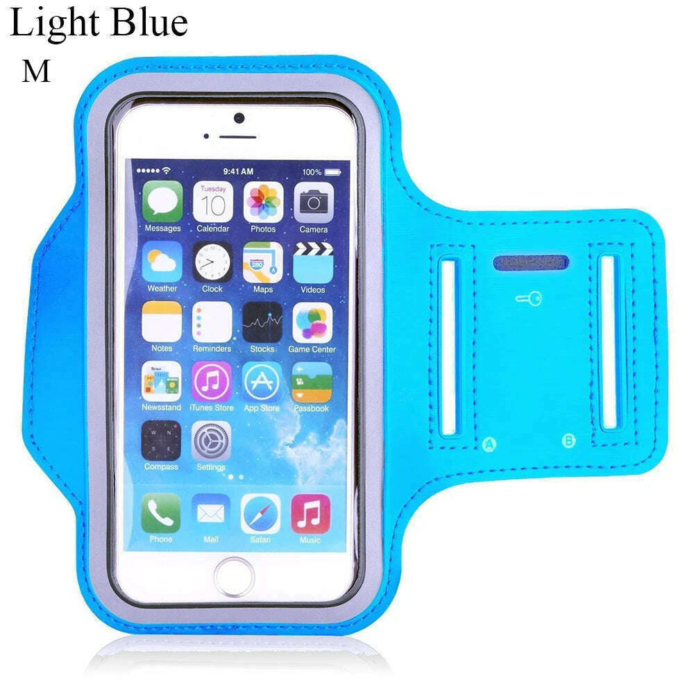 Hot 4-6.5 InchWaterproof Arms Running Bags Men Women Armbands Touch Screen Cell Phone Holder Band Phone Case Sports Accessories - KIMLUD