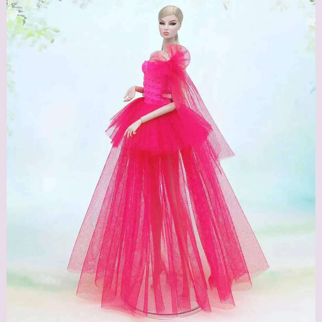 KIMLUD, hot Wedding Dress for Barbie Doll Princess Evening Party Clothes Wears Long Dress Outfit Set for barbie clothes, KIMLUD Womens Clothes