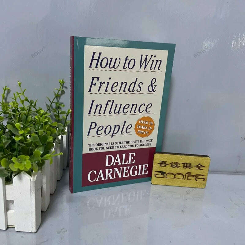 KIMLUD, How To Win Friends & Influence People By Dale Carnegie Interpersonal Communication Skills Self-improvement Reading Book Fo Adult, KIMLUD Womens Clothes