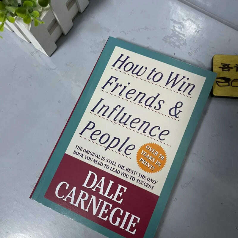 KIMLUD, How To Win Friends & Influence People By Dale Carnegie Interpersonal Communication Skills Self-improvement Reading Book Fo Adult, KIMLUD Womens Clothes