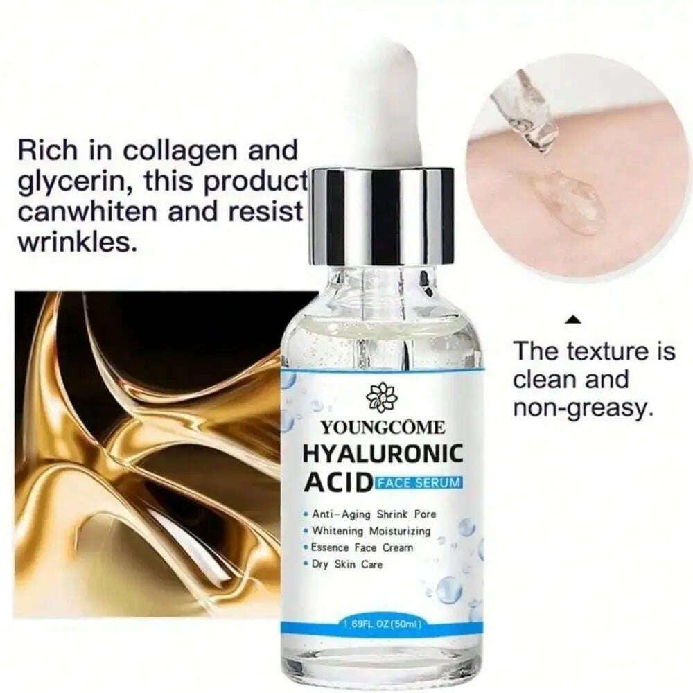 Hyaluronic Acid Facial Essence Deep Repair Moisturizing Facial Skin Anti-aging Essence Korean Skin Care Products - KIMLUD