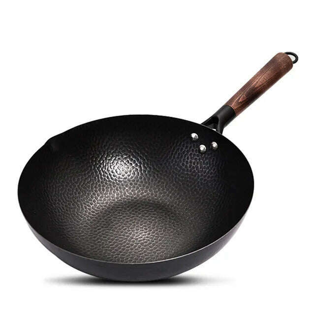 KIMLUD, Iron Wok High Quality Traditional Cookware Iron Wok Non-stick Pan Non-coating Pan Kitchen Cookware, Wok only, KIMLUD APPAREL - Womens Clothes