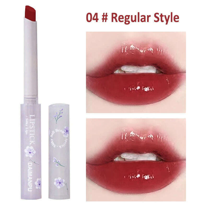 KIMLUD, Jelly Mirror Lipstick Makeup Love Shape Waterproof Non-stick Cup Solid Lip Gloss Clear Long Lasting Moisturizing Lipstick Pen, KIMLUD Womens Clothes