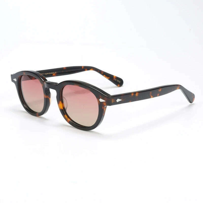 KIMLUD, Johnny Depp Polarized Sunglasses Men Women Luxury Brand Designer Lemtosh Style Sun Glasses For Male Female Oculos, tortoise pink-Y / Size 49mm no box, KIMLUD Womens Clothes