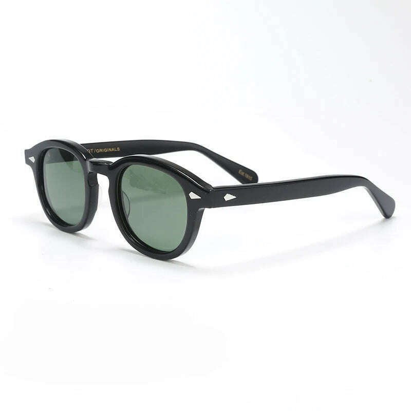 KIMLUD, Johnny Depp Polarized Sunglasses Men Women Luxury Brand Designer Lemtosh Style Sun Glasses For Male Female Oculos, Black-green / Size 44mm with box, KIMLUD Womens Clothes