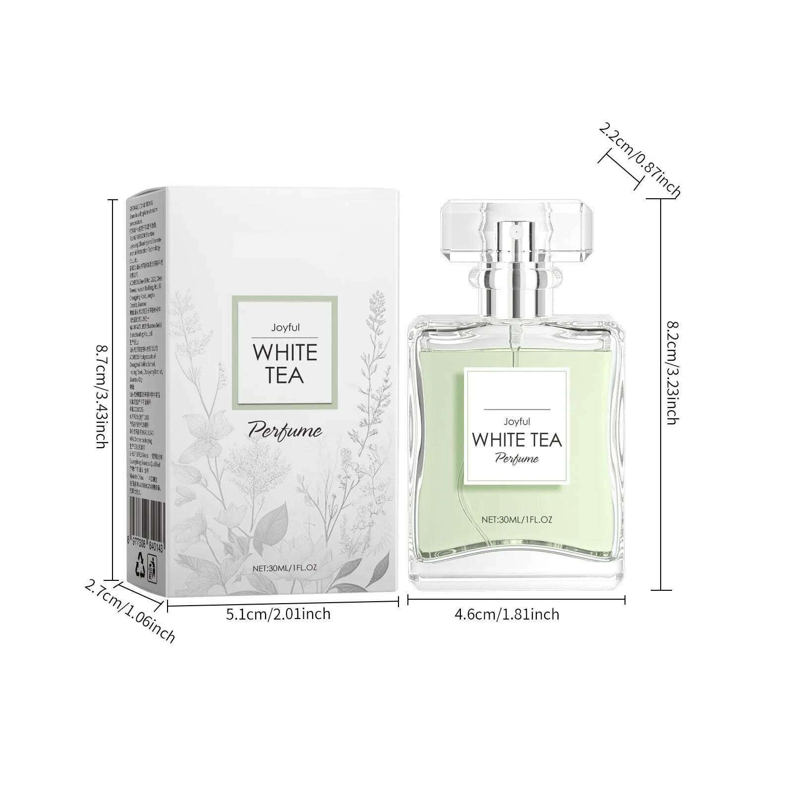 Joyful White Tea Perfume Women'S Perfume Fresh And Elegant 30ml - KIMLUD