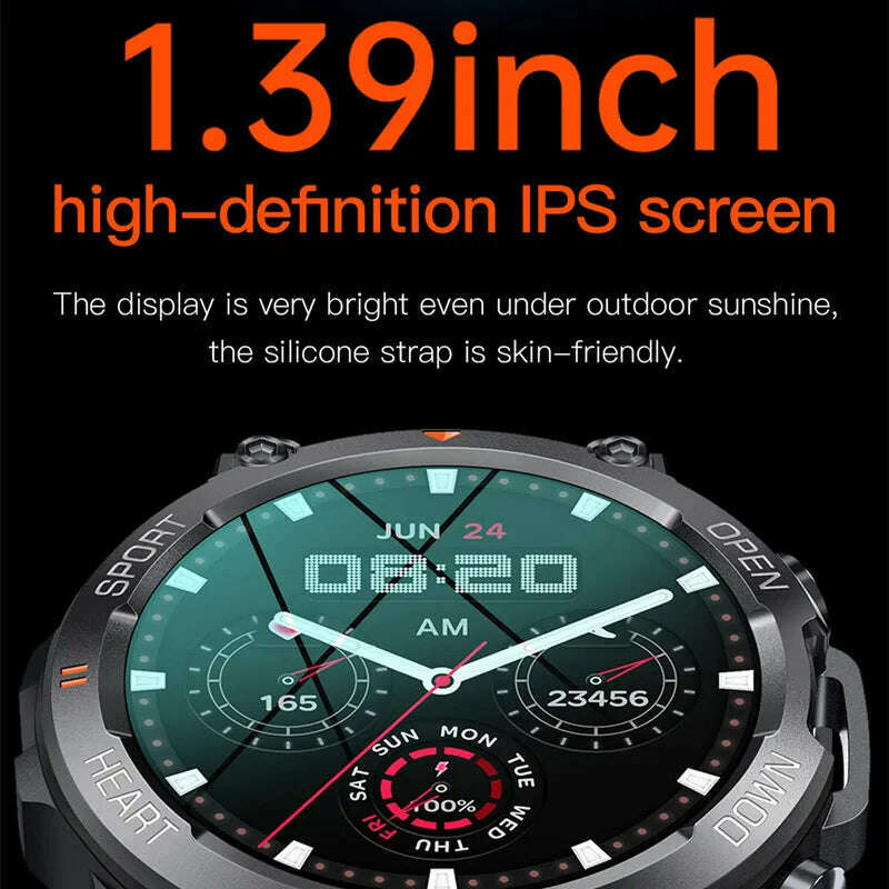 K56 Pro Smart Watch 1.39 Inch Men Women BT Call Heart Rate Blood Pressure 400mah Big Battery Sport Outdoors Smartwatch - KIMLUD