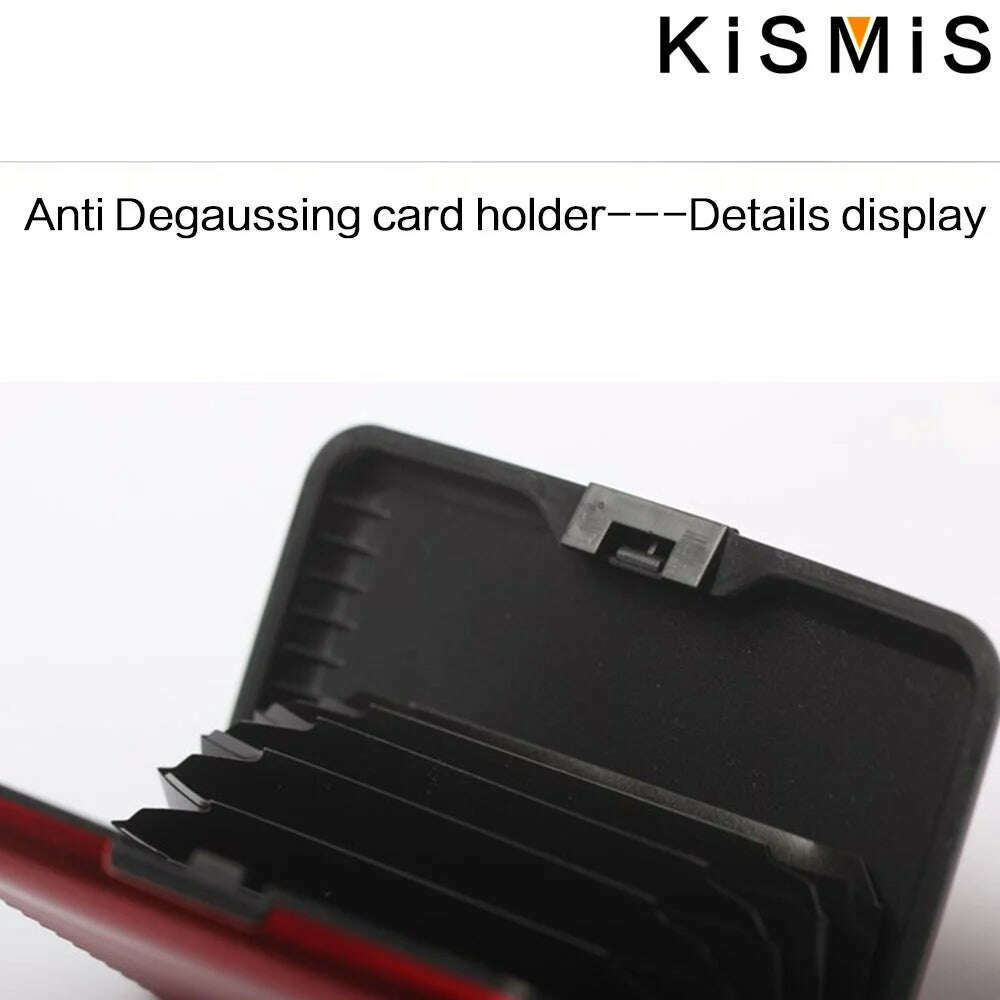 KISMIS RFID Metal Wallet and Business ID Credit Card Women Men Business ID Credit Card,Protector Wallet Card Holder Package Box - KIMLUD