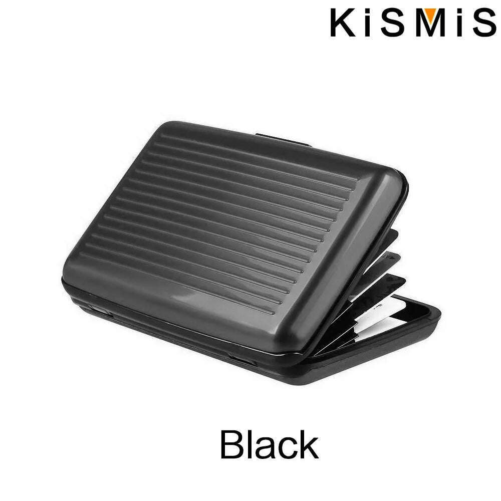 KISMIS RFID Metal Wallet and Business ID Credit Card Women Men Business ID Credit Card,Protector Wallet Card Holder Package Box - KIMLUD