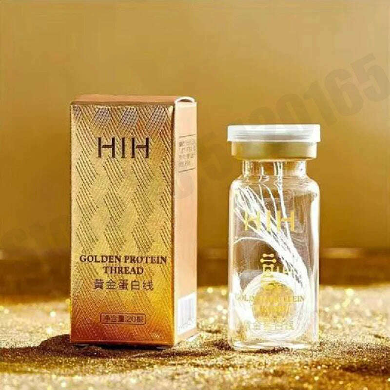 Korean Protein Thread Gold Protein Line Absorbable Anti-wrinkle Face Filler Women Beauty Care Skin Collagen Based - KIMLUD