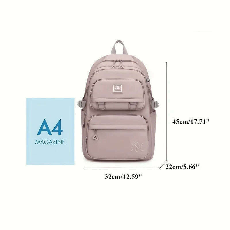 Large Capacity Students Backpack Casual Waterproof Nylon Double Shoulder Bag Fashion Travel College Bag - KIMLUD