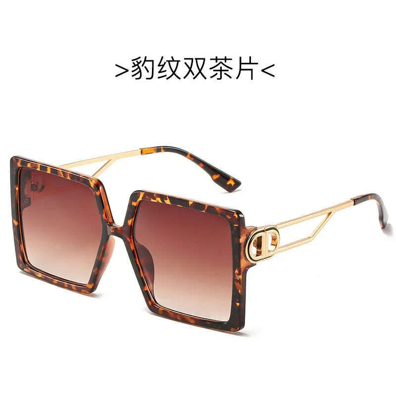 KIMLUD, large square frame sunglasse metal square sunglasses men and women fashion casual sunglasses large frame thin for sunglasses men, C3 / other, KIMLUD APPAREL - Womens Clothes