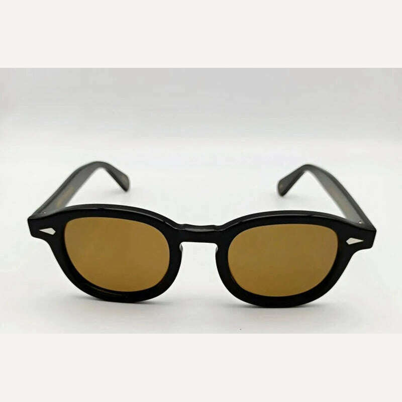 KIMLUD, Lemtosh Sunglasses Man Johnny Depp Polarized Sun Glasses Woman Luxury Brand Vintage Acetate Frame Blue Night Vision Goggles, C9 / CHINA / With Box Small, KIMLUD Womens Clothes