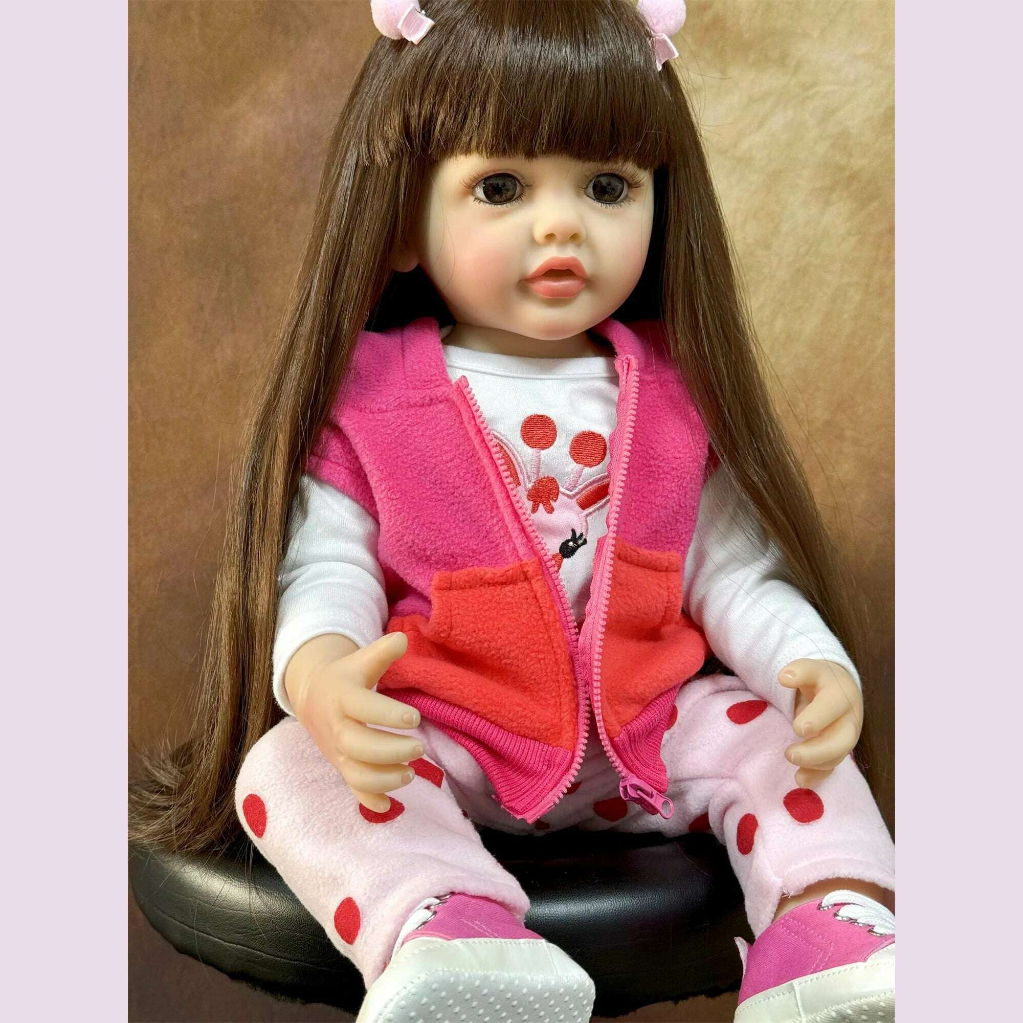 KIMLUD, Lifelike Reborn Dolls Realistic Full Silicone Baby Bebe Vinyl 50CM Newborn Girl Doll Princess Toddler Toy Gift, M / L, KIMLUD APPAREL - Womens Clothes