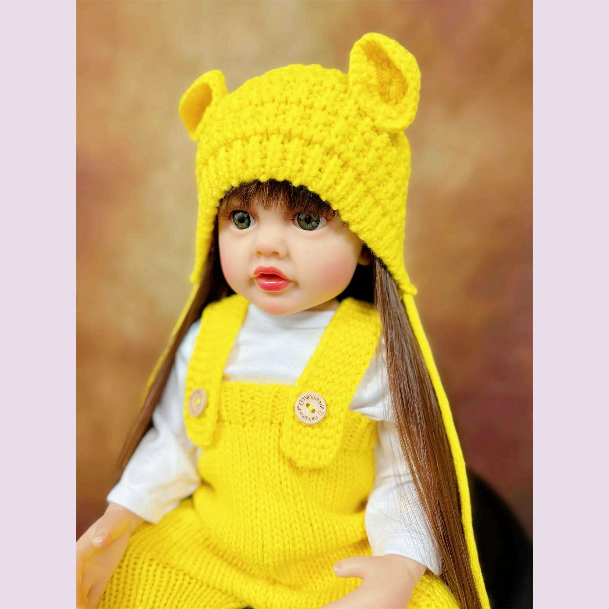 KIMLUD, Lifelike Reborn Dolls Realistic Full Silicone Baby Bebe Vinyl 50CM Newborn Girl Doll Princess Toddler Toy Gift, H / L, KIMLUD APPAREL - Womens Clothes